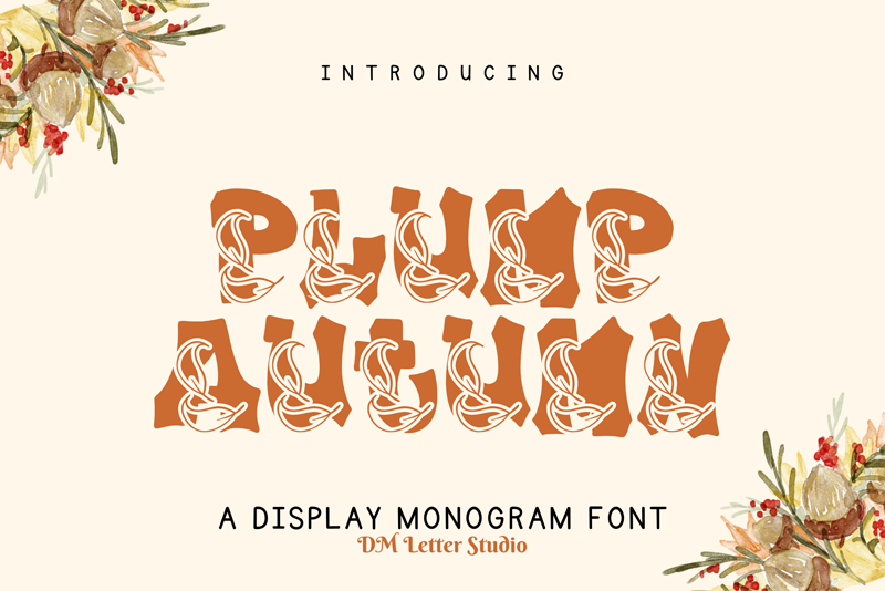 Plump Autumn Font