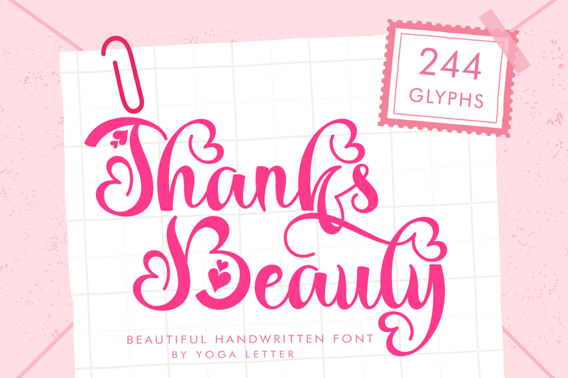 Thanks Beauty Font