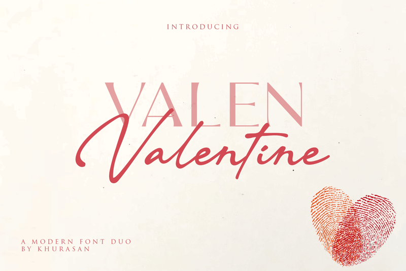 Valen Valentine Serif Font