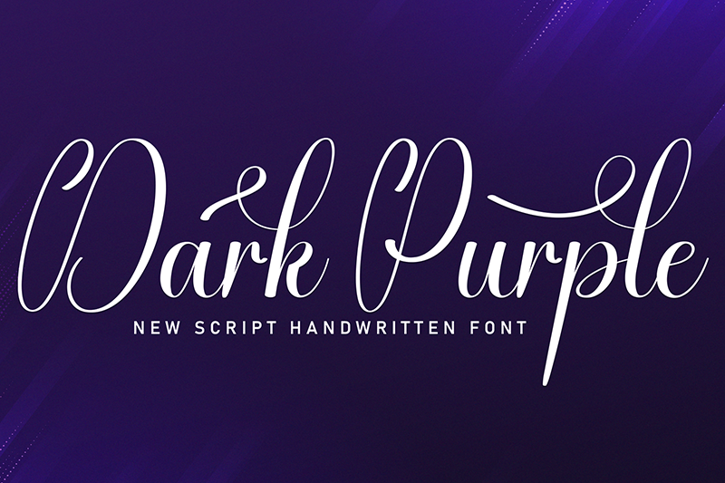 Dark Purple Font