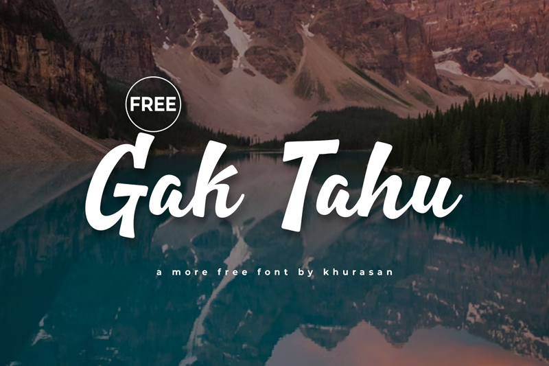 Gak Tahu Font