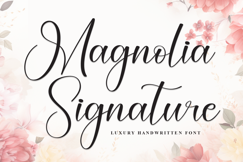 Magnolia Signature Font