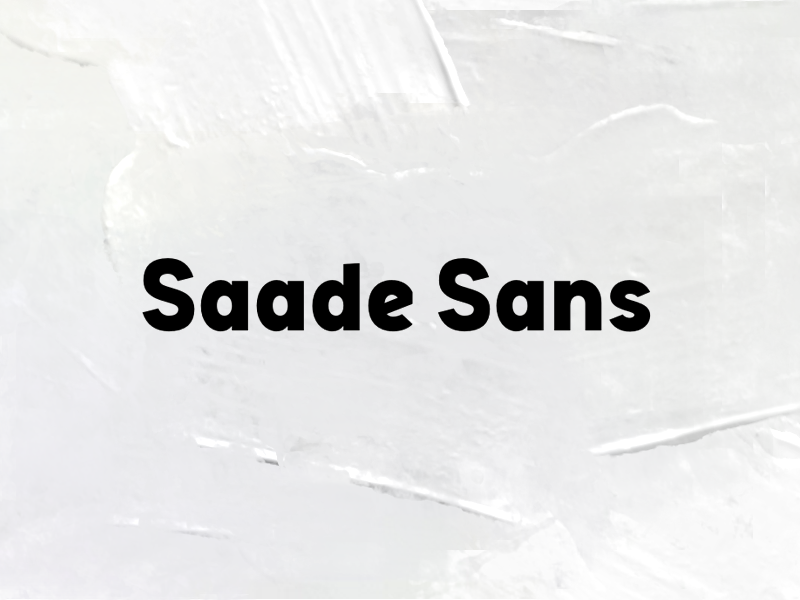 Saade Sans Font