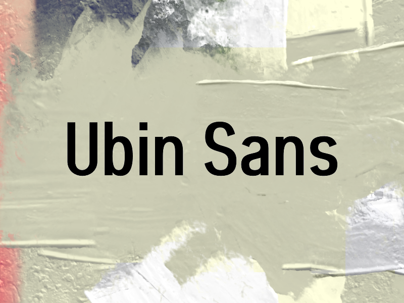 Ubin Sans Font