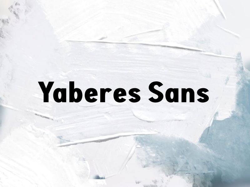 Yaberes Sans Font