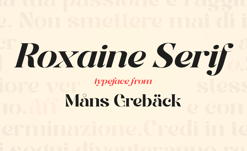 Roxaine Serif Font