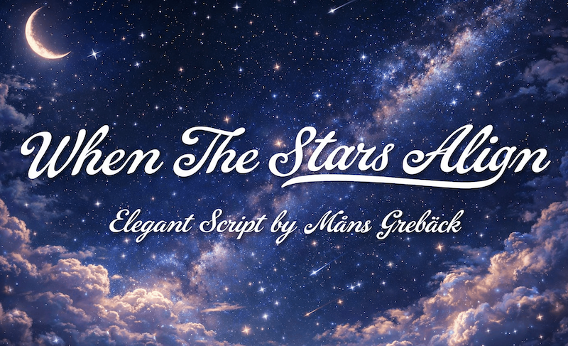 When The Stars Align Font