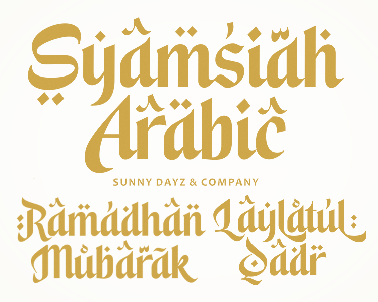 Syamsiah Arabic Font