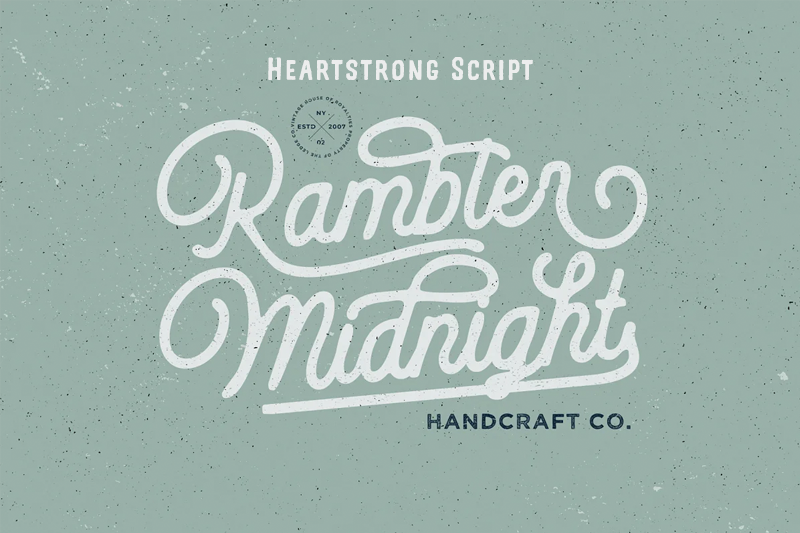 Heartstrong Script Font