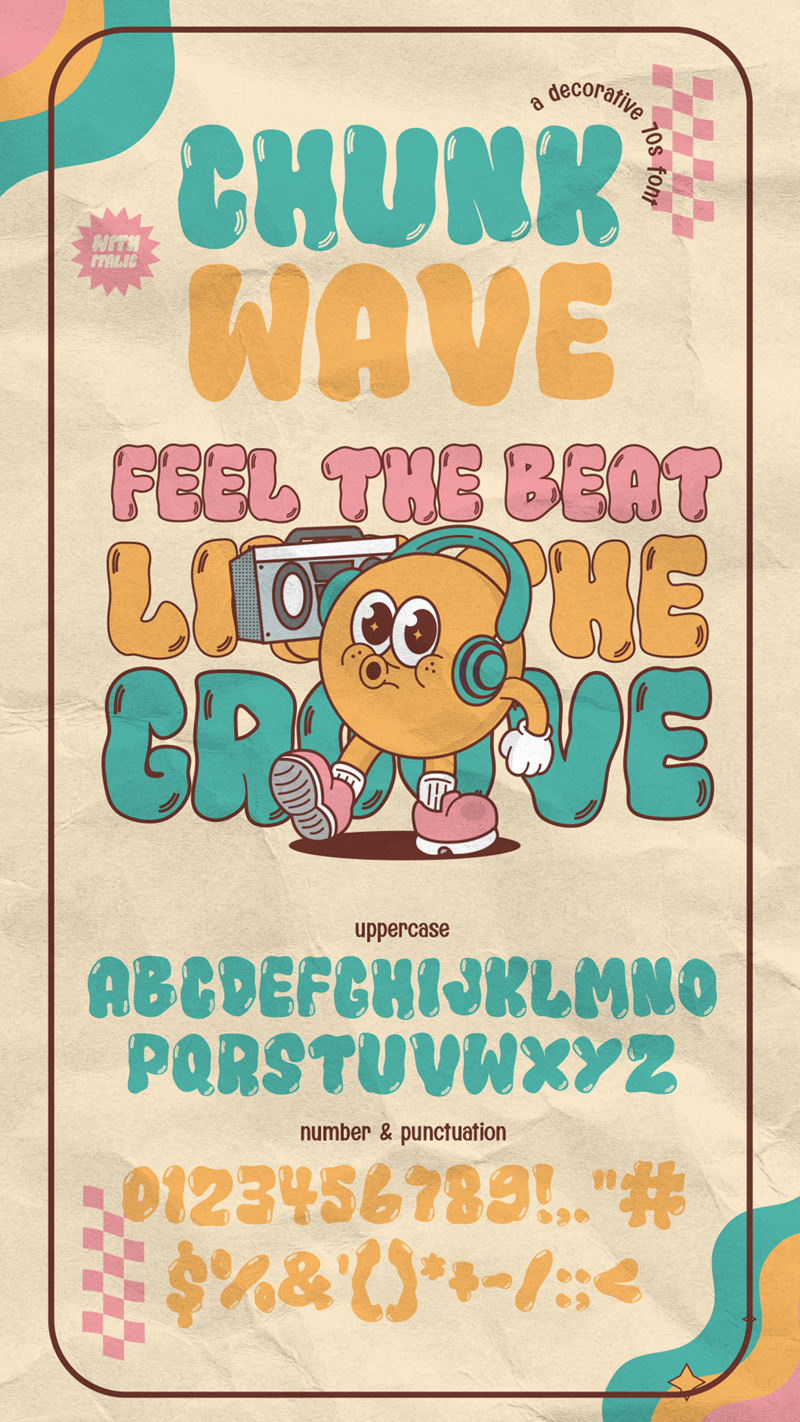 Chunk Wave Font
