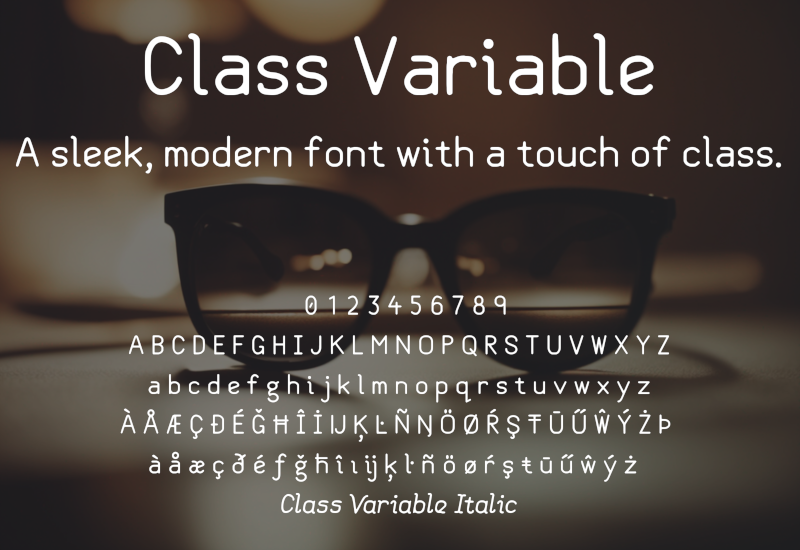Class Variable Font