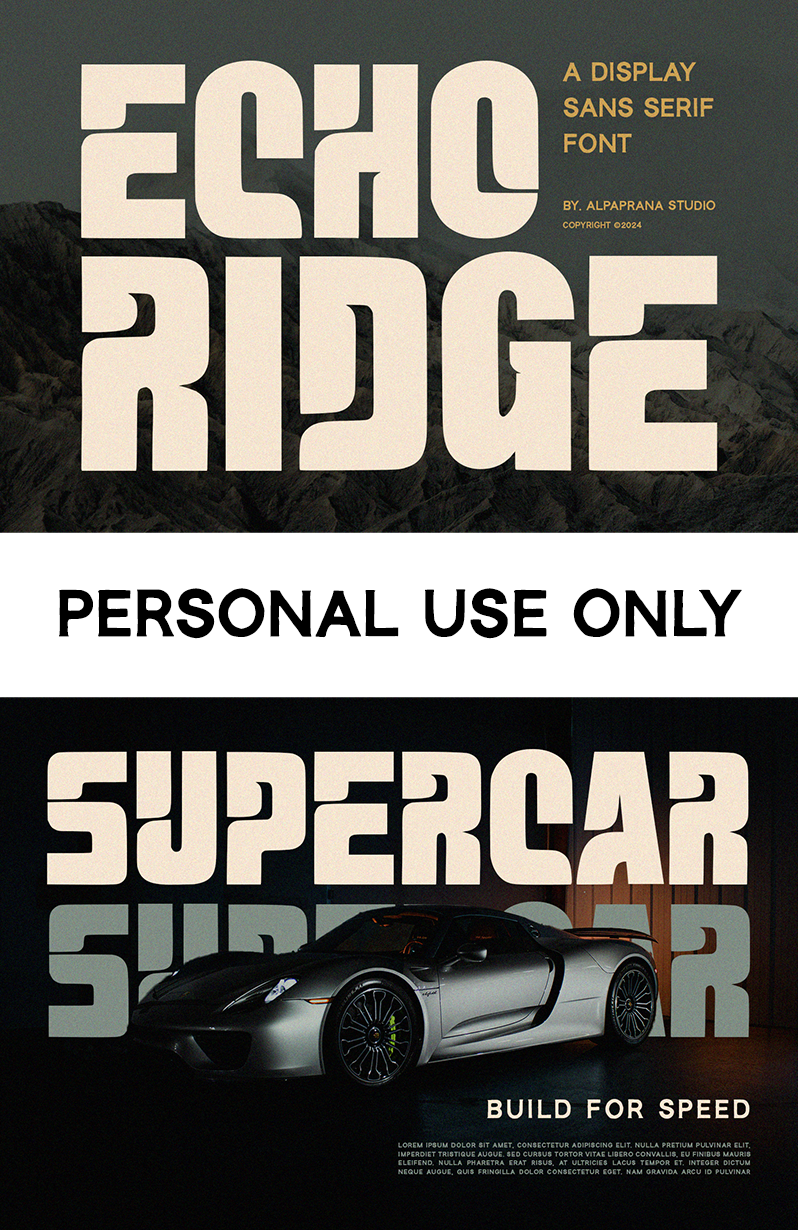 Echo Ridge Font