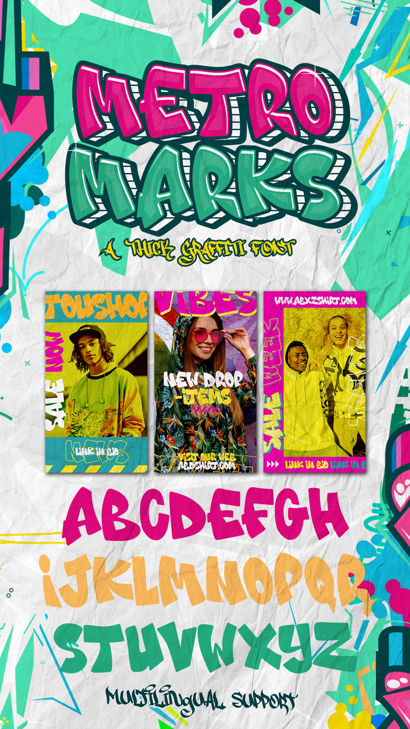 Metro Marks Font