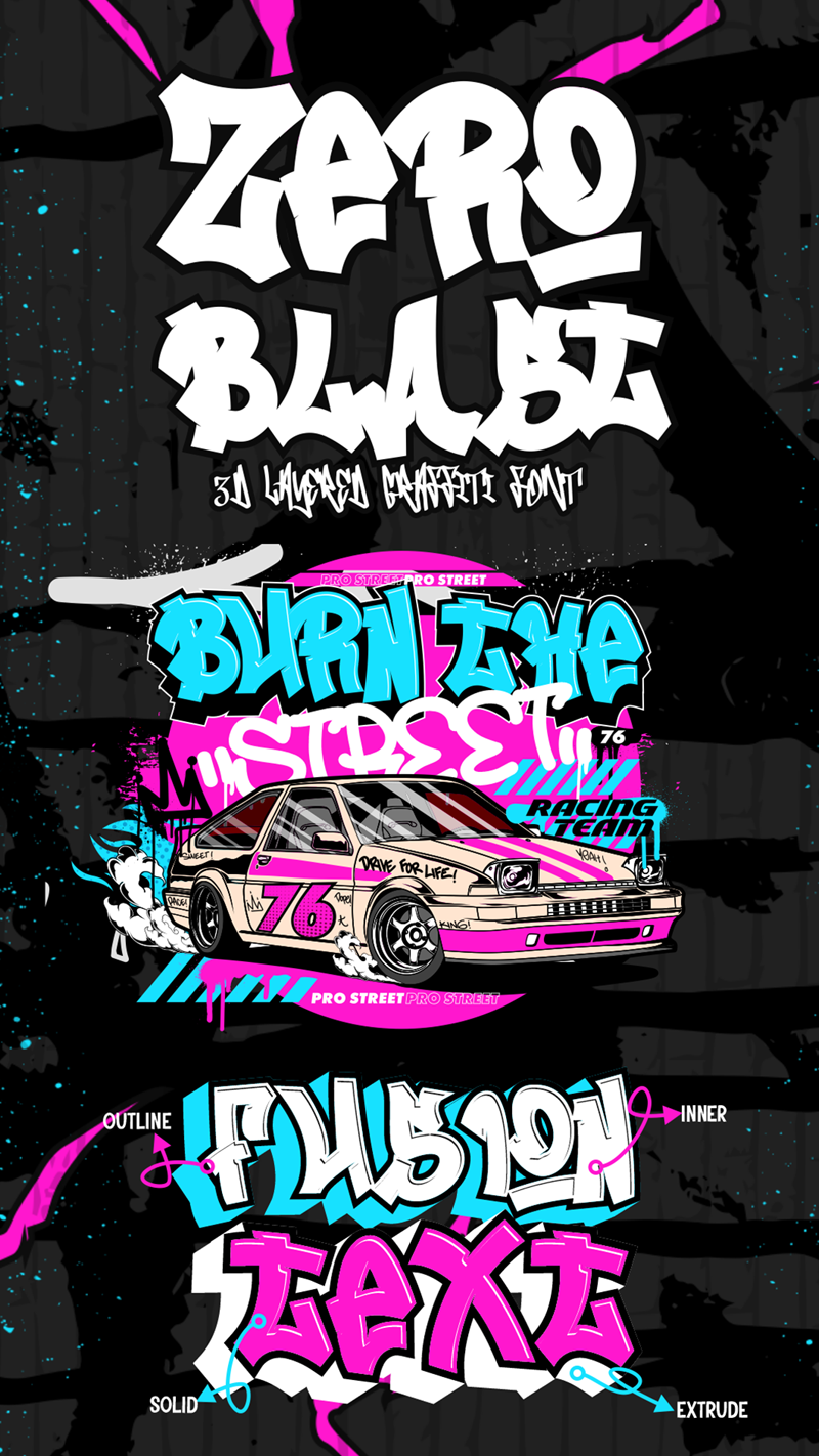 Zero Blast Font