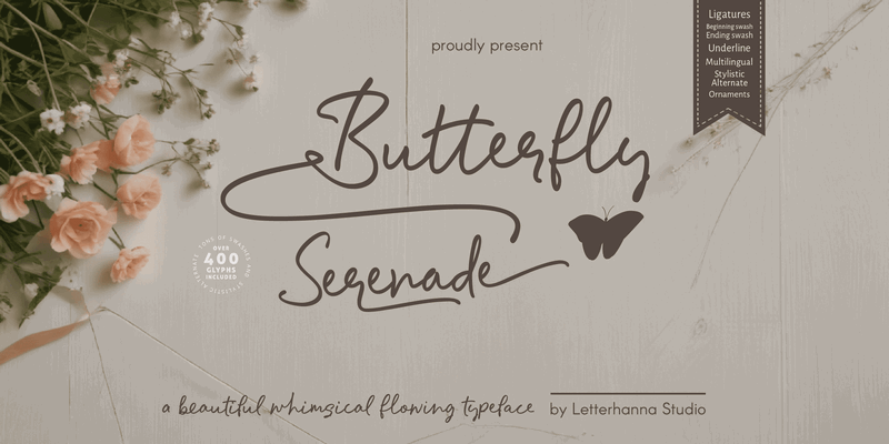 Butterfly Serenade Font