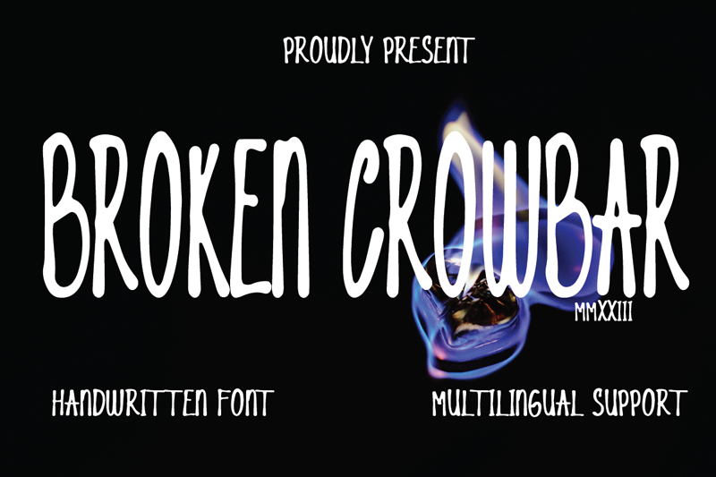 Broken Crowbar Font