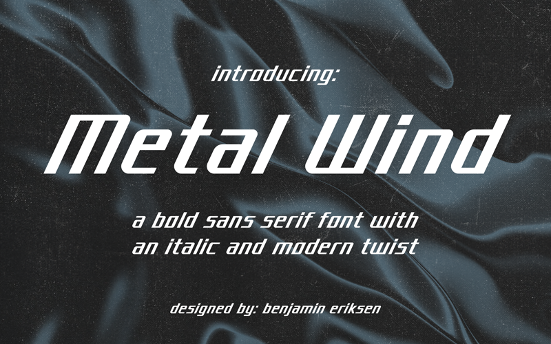 Metal Wind Font