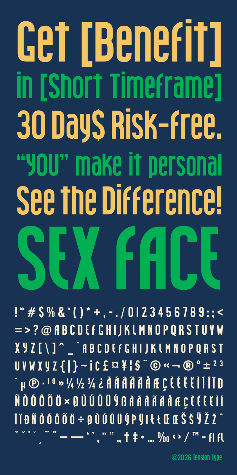 Sex Face Font