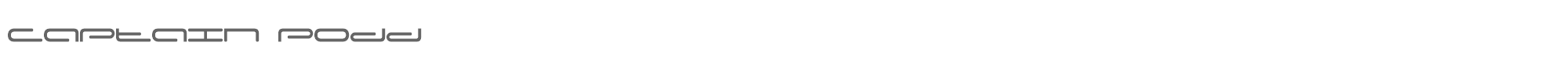 Sample characters Captain Podd Font