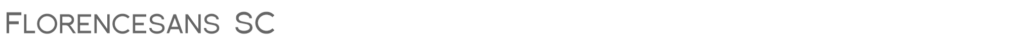 Sample characters Florencesans SC Font