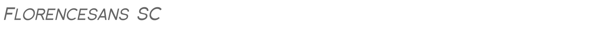 Florencesans SC Florsn20.ttf font preview