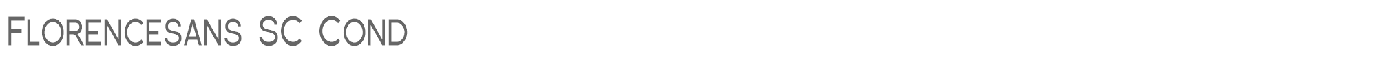 Florencesans SC Florsn25.ttf font preview