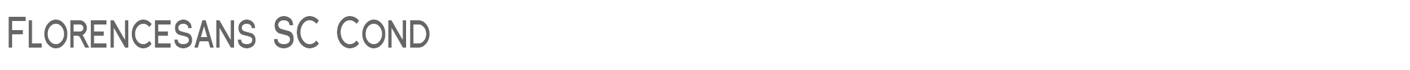Florencesans SC Florsn26.ttf font preview