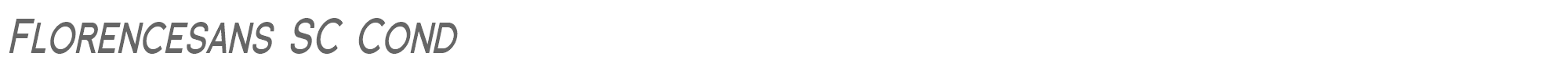Florencesans SC Florsn27.ttf font preview