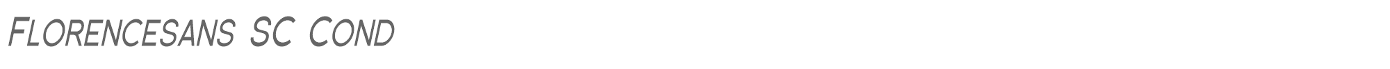 Florencesans SC Florsn28.ttf font preview
