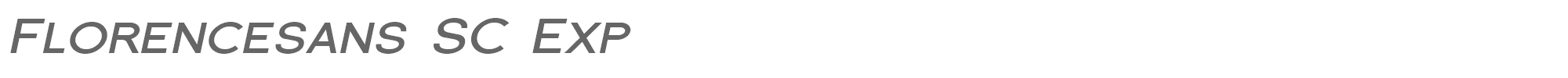 Florencesans SC Florsn31.ttf font preview