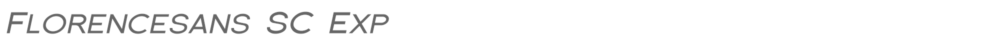Florencesans SC Florsn32.ttf font preview