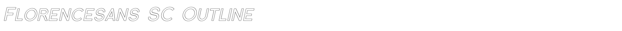 Florencesans SC Florsn40.ttf font preview