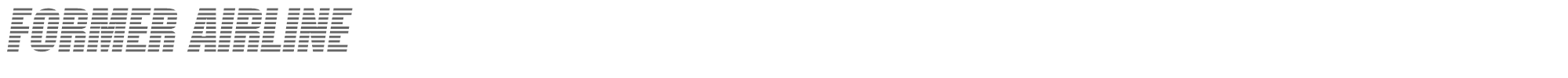 Sample characters Former Airlines Font