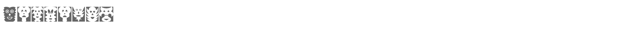 Sample characters Maskalin Font