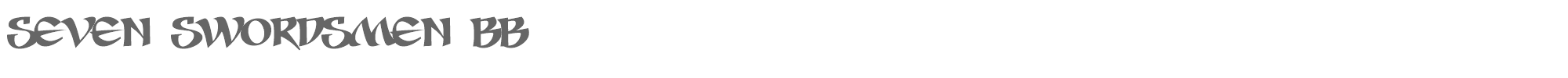 Seven Swordsmen BB SEVESBRG.TTF font preview
