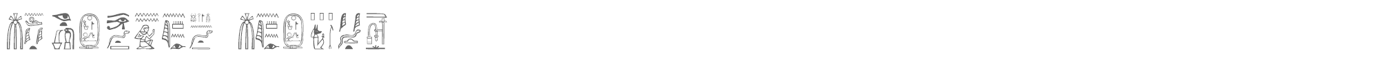 Sample characters Greywolf Glyphs Font
