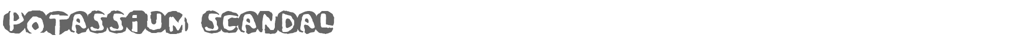 Potassium Scandal scandal.ttf font preview