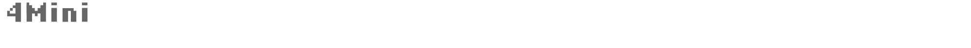 Sample characters 4 Mini Font