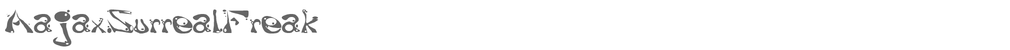 Aajax Surreal Freak AAJAX.TTF font preview