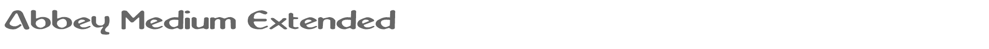 Abbey abbey_m1.ttf font preview