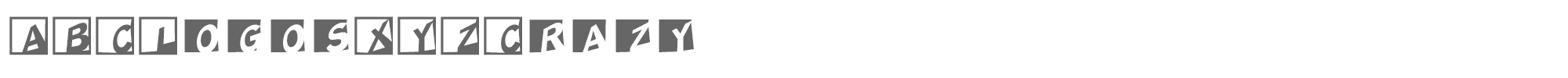 ABC Logos XYZ ABCLogosXYZCrazy.ttf font preview