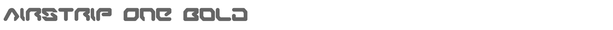 Airstrip One aironeb.ttf font preview