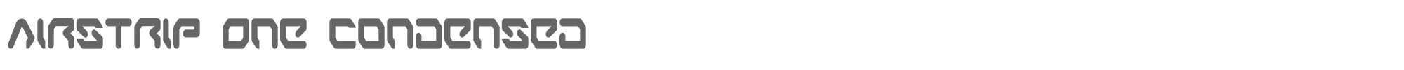 Airstrip One aironec.ttf font preview