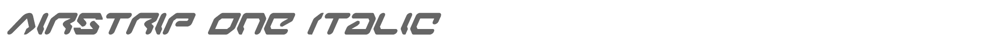 Airstrip One aironi.ttf font preview