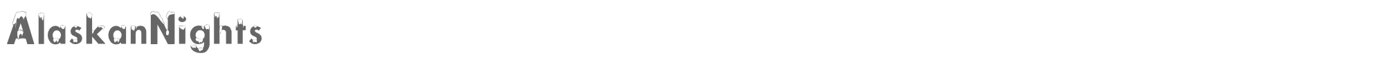 Alaskan Nights AlaskanNights.ttf font preview