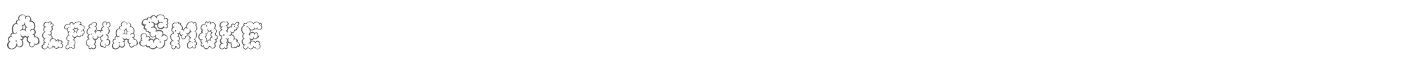 Alpha Smoke AlphaSmoke.TTF font preview
