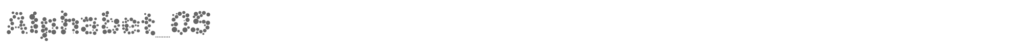 Alphabet 05 alpha05.ttf font preview