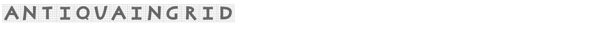 Antiqua In Grid AntiquaInGrid.ttf font preview
