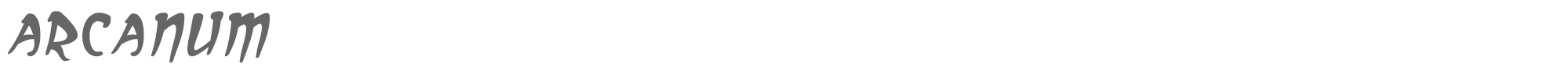 Arcanum arcanum_i.ttf font preview