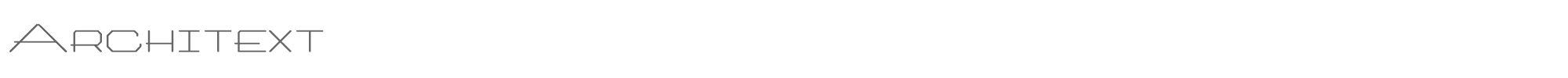 Architext architxt.ttf font preview